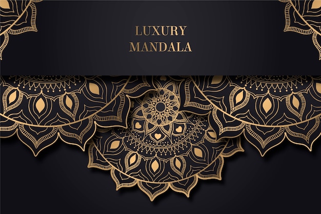 Vecteur gratuit fond de mandala de luxe