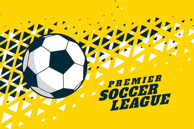 Vecteur gratuit football soccer et triangle demi-teinte