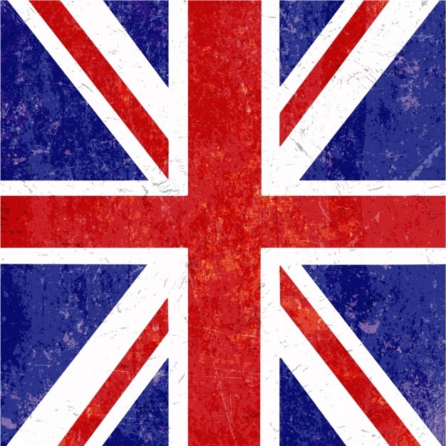 Vecteur gratuit grunge union jack contexte