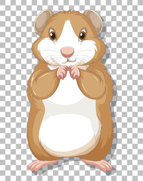 Vecteur gratuit hamster en style cartoon