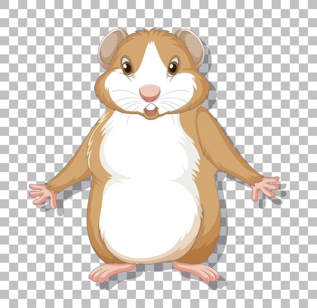 Vecteur gratuit hamster en style cartoon