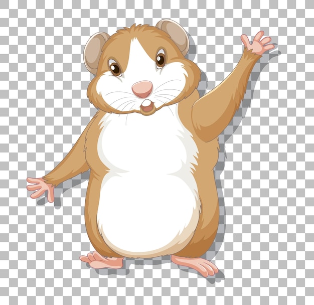 Vecteur gratuit hamster en style cartoon