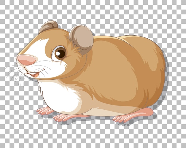 Vecteur gratuit hamster en style cartoon