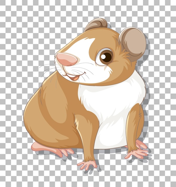 Vecteur gratuit hamster en style cartoon