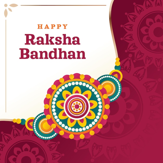 Illustration de dégradé raksha bandhan