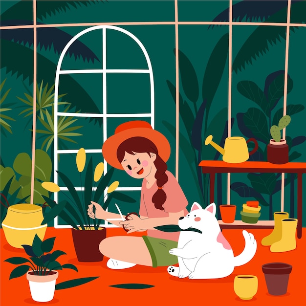 Illustration du jardin botanique