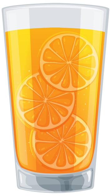 Vecteur gratuit l'illustration du jus d'agrumes et d'orange rafraîchissant