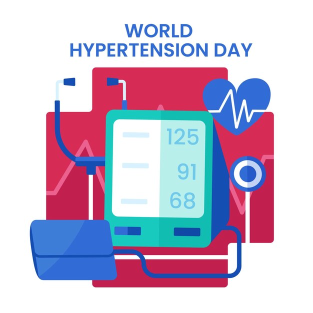 Illustration de la journée mondiale de l'hypertension artérielle