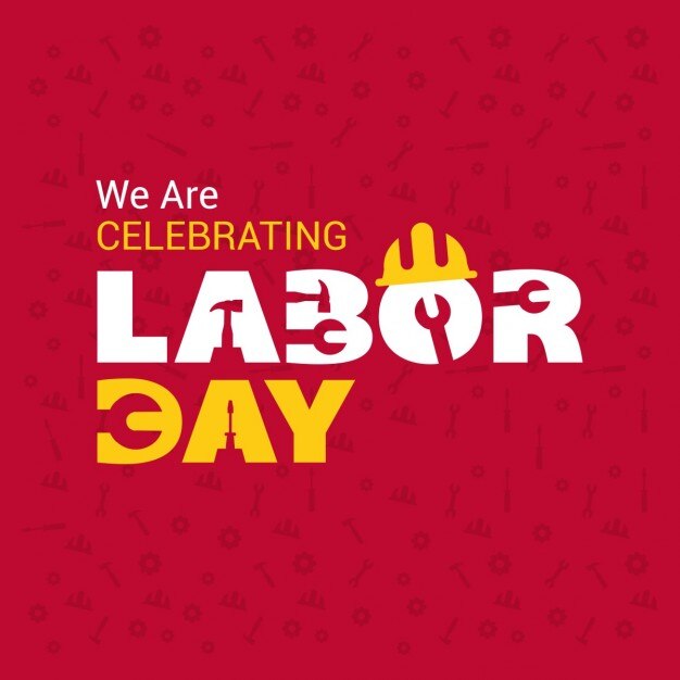 Labor Day modèle d&#39;affiche de la typographie