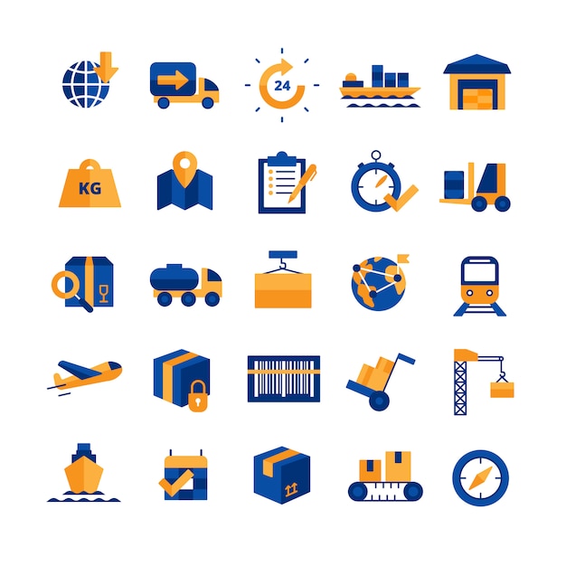 Logistique Icons Set