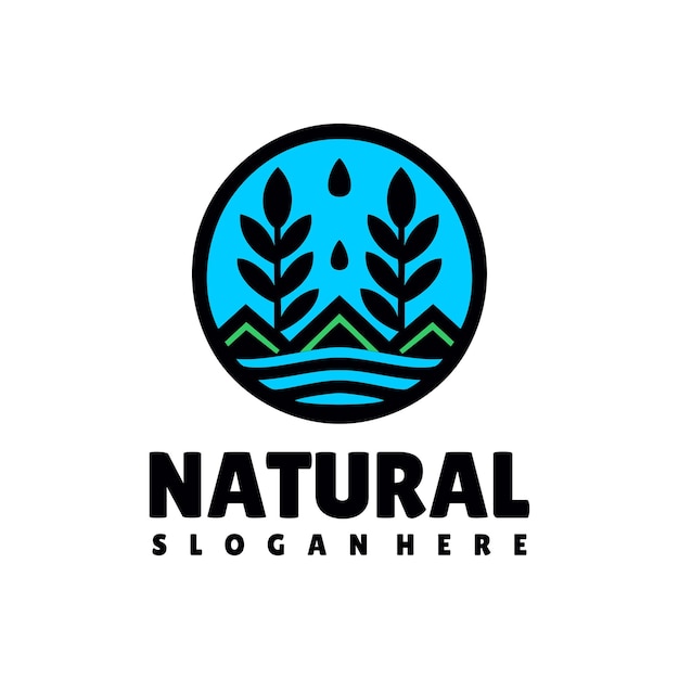 Vecteur gratuit le logo naturel