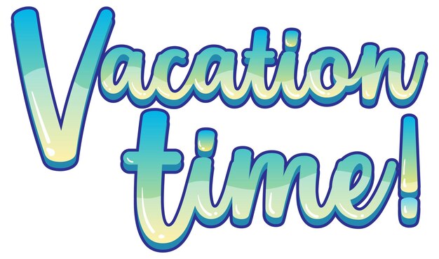 Logo de typographie Vacation Time