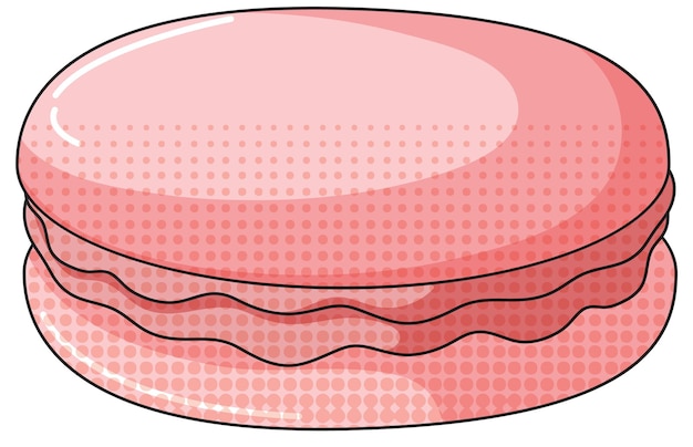 Macaron sur fond blanc