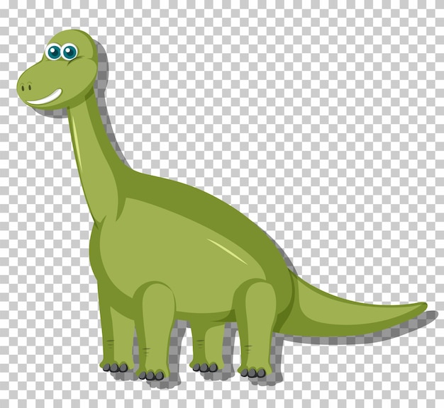 Vecteur gratuit mignon dinosaure brachiosaurus isolé