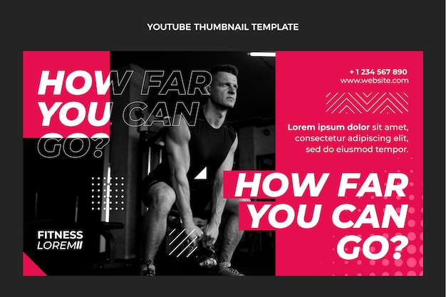 Miniature youtube fitness plat