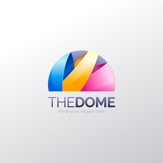 Vecteur gratuit modèle de conception de logo de dôme