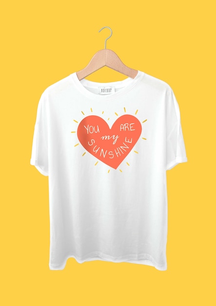 Modèle de design de t-shirt pour la fête de la Saint-Valentin