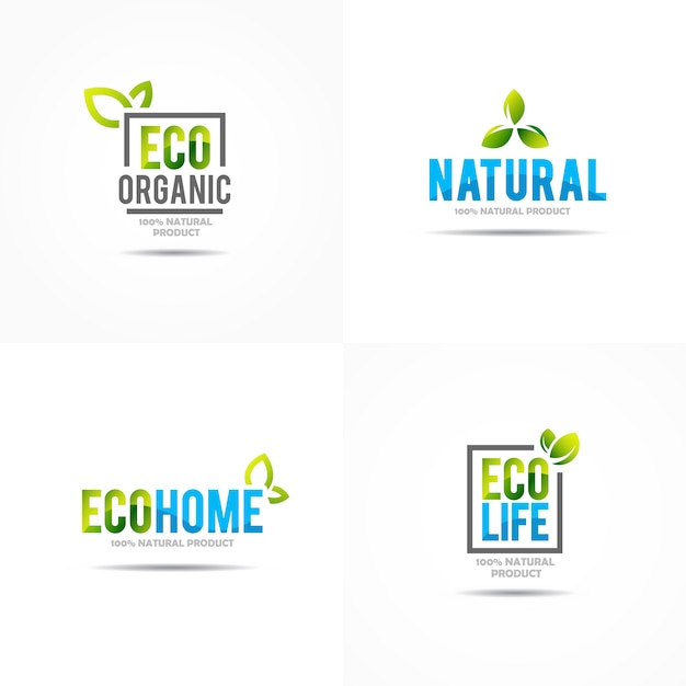 Modèle de logo Creative Green House Concept