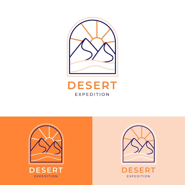 Modèle de logo Desert