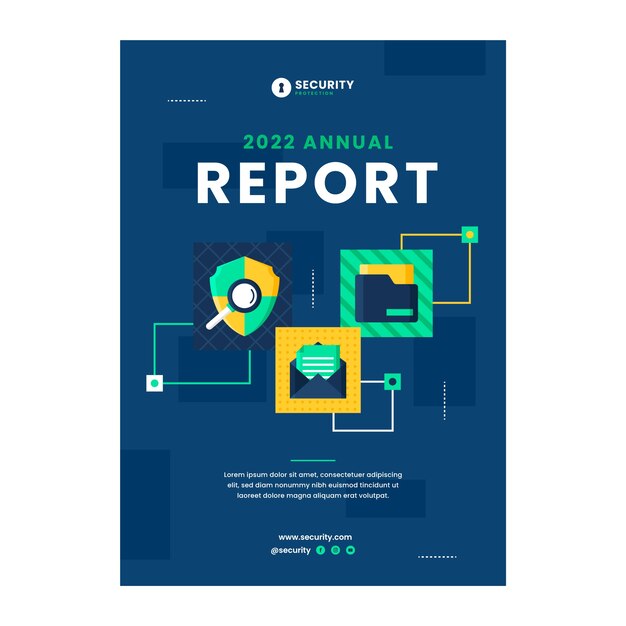 Modèle de rapport annuel de conception plate sur la confidentialité des données