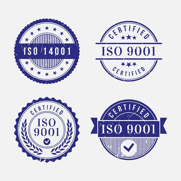 Modèle de timbres de certification ISO