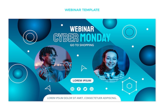 Modèle de webinaire du cyber lundi