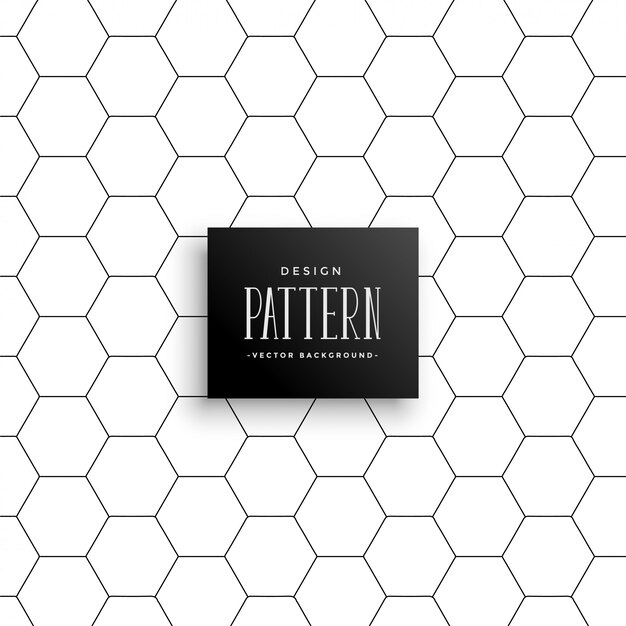 Motif de fond de ligne hexagonal minimal