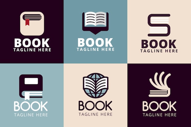 Pack de modèles de logo de livre