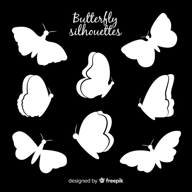 Pack silhouette papillon