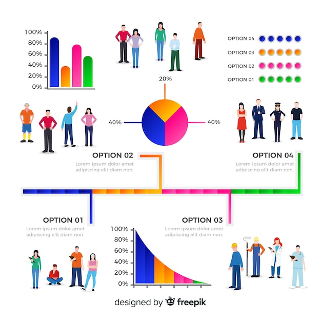 Personnes infographiques