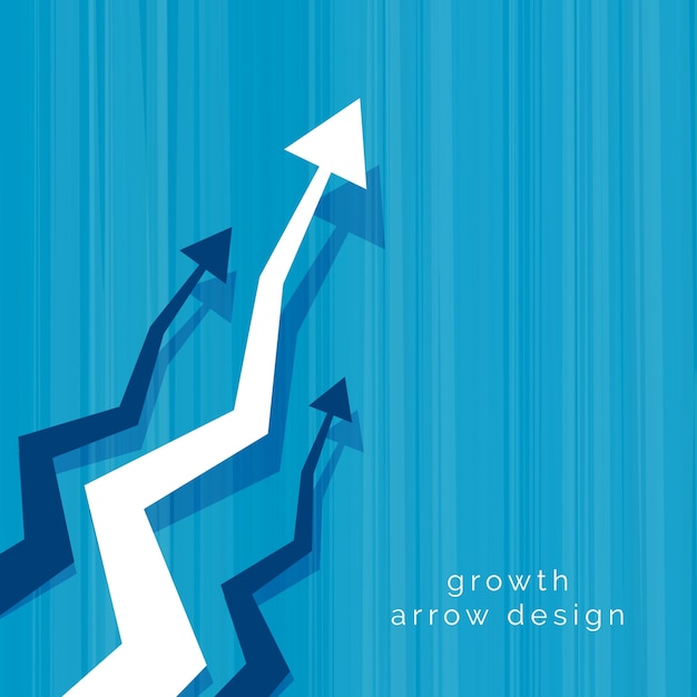 Vecteur gratuit résumé business vector arrow design background