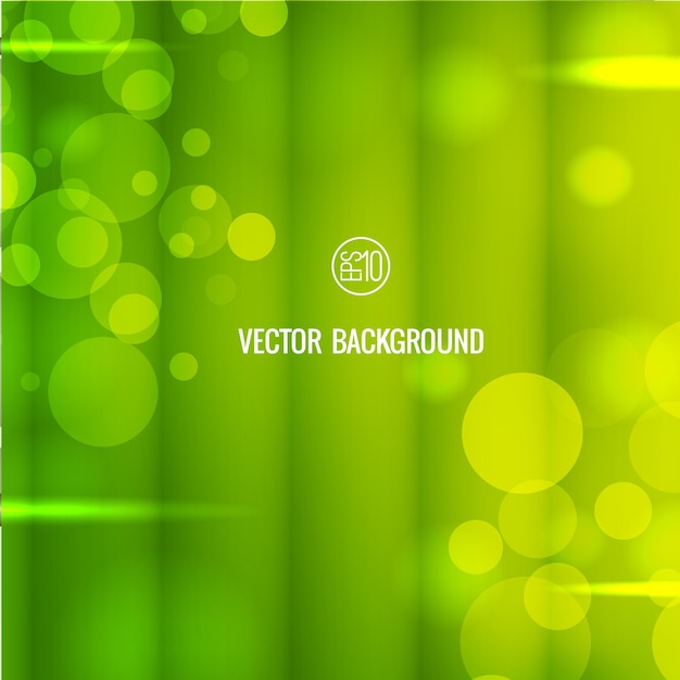 Vecteur gratuit résumé fond vert flou avec des lumières bokeh