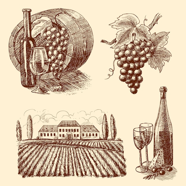 Set décoratif pour le vin