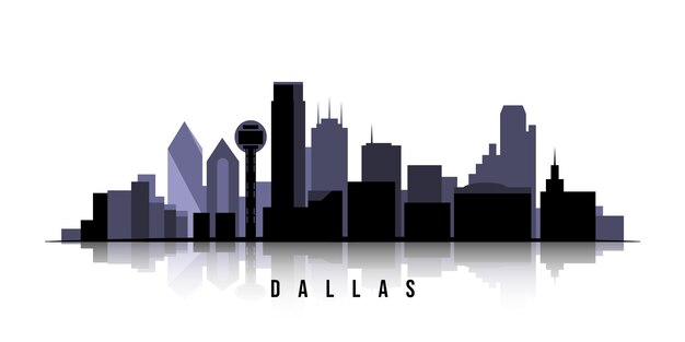 Silhouette d'horizon plat dallas