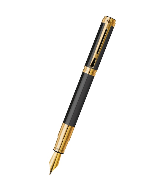 Stylo plume de vecteur pour la signature du contrat