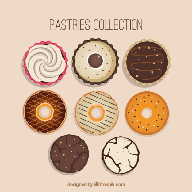 Vecteur gratuit sweets collection de design