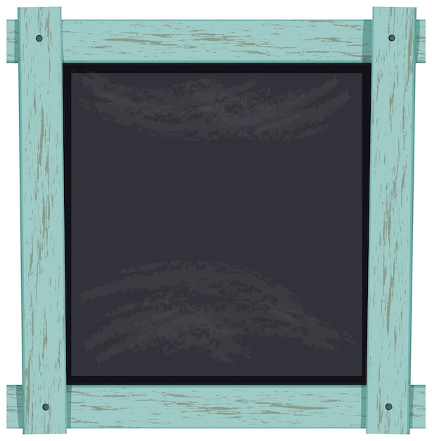 Vecteur gratuit tableau noir avec cadre en bois pastel