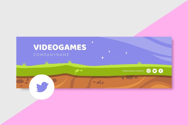 En-tête Twitter de jeu vidéo