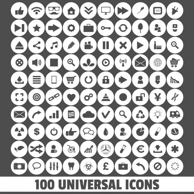 Vecteur gratuit universal icons