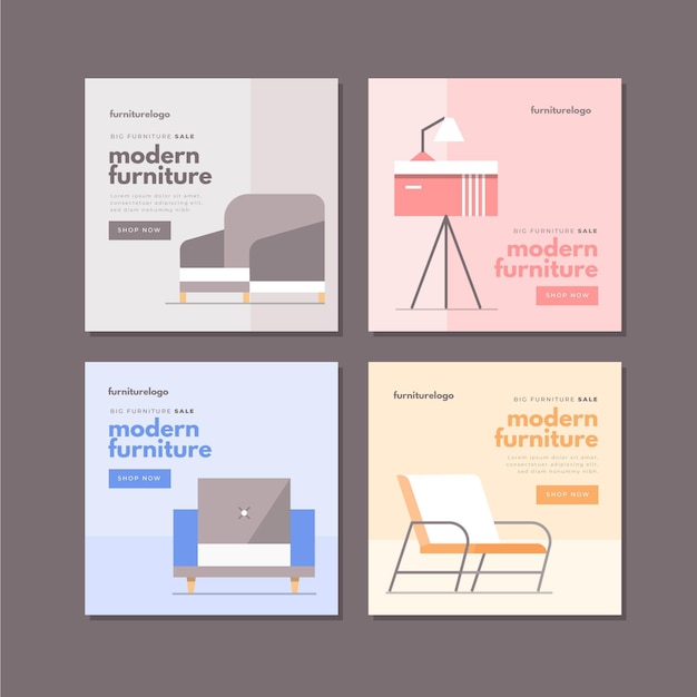 Vente de meubles ig posts pack avec photo