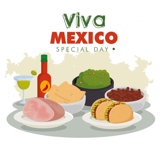 Viva Mexico. Cuisine mexicaine traditionnelle à la célébration