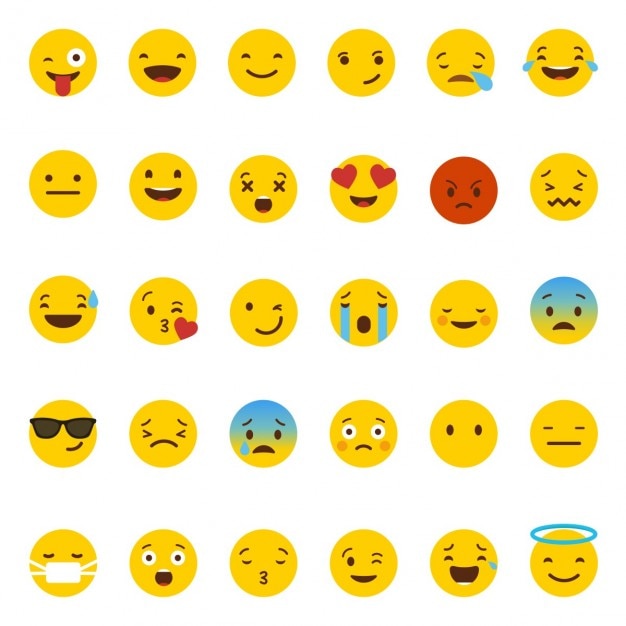 Vecteur gratuit whatsapp emoji