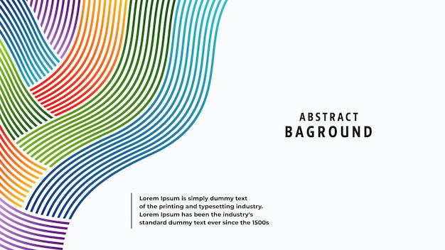 Abstrait couleurs et lignes de fond dans une belle combinaison.