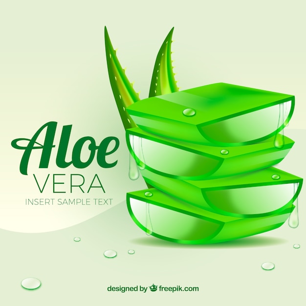 Vecteur aloe vera background