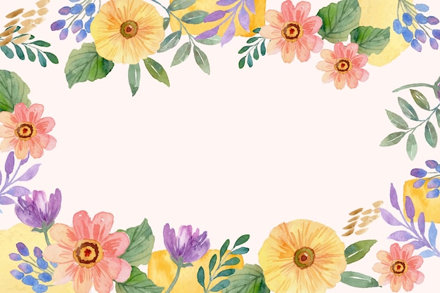 Aquarelle sans motif floral