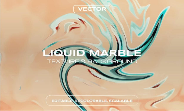 Vecteur arrière-plan en marbre liquide