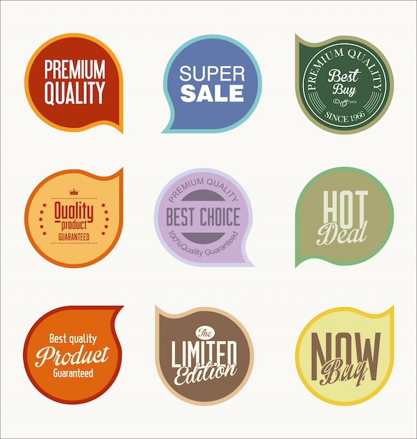 badges de qualité supérieure