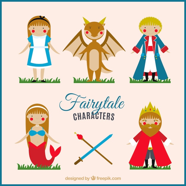 Belles personnages de contes de fées