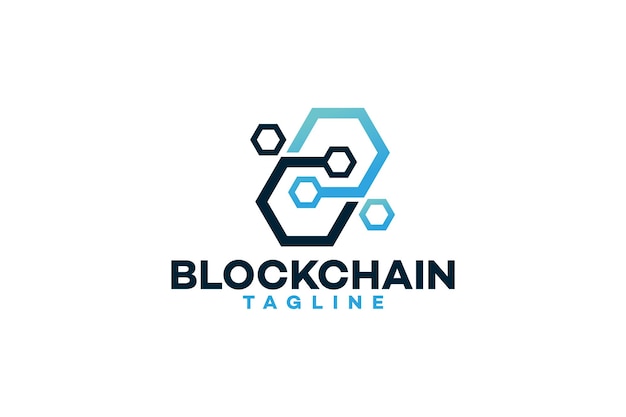 Blockchain logo icône vecteur isolé