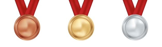 Bronze et or avec modèle de médaille d'argent